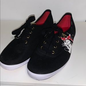 Black and White Minnie Mouse Keds